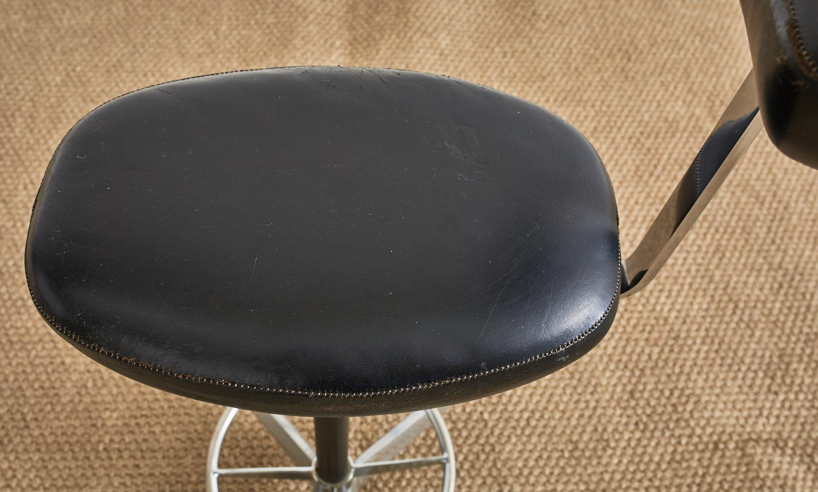 MCM Leather Barch Chair von George Nelson für Herman Miller im Angebot 6