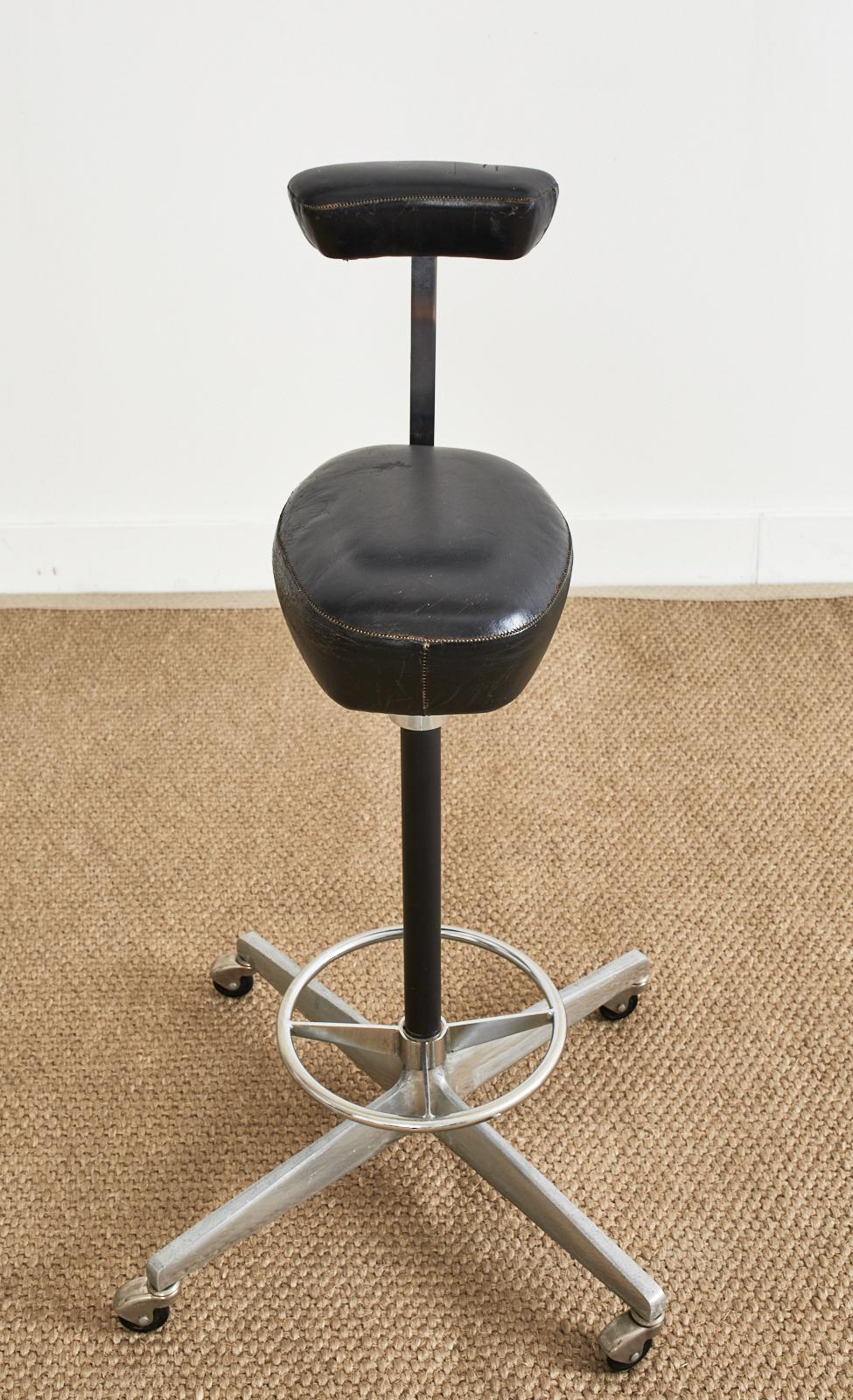 MCM Leather Barch Chair von George Nelson für Herman Miller im Angebot 8