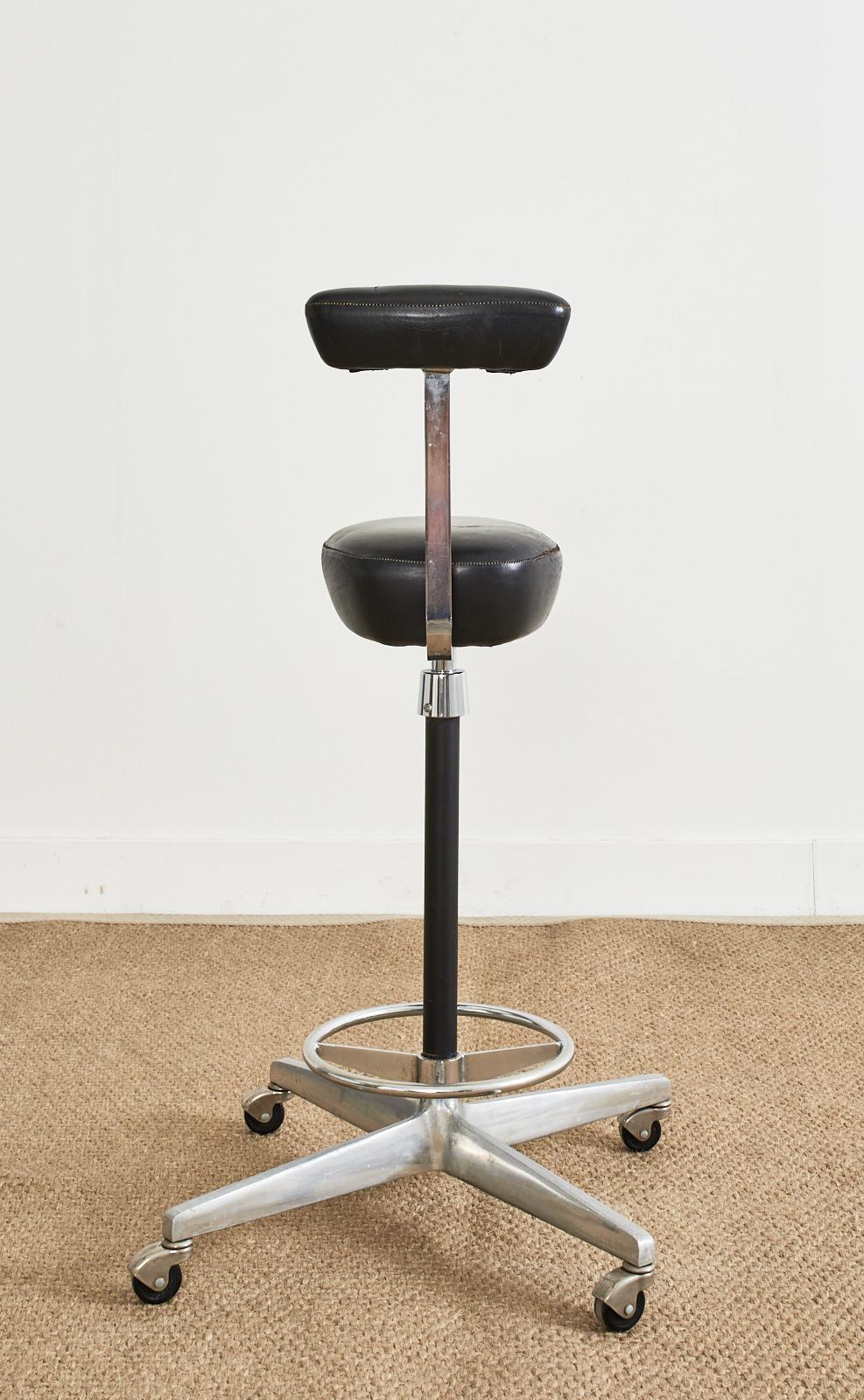 MCM Leather Barch Chair von George Nelson für Herman Miller im Angebot 11