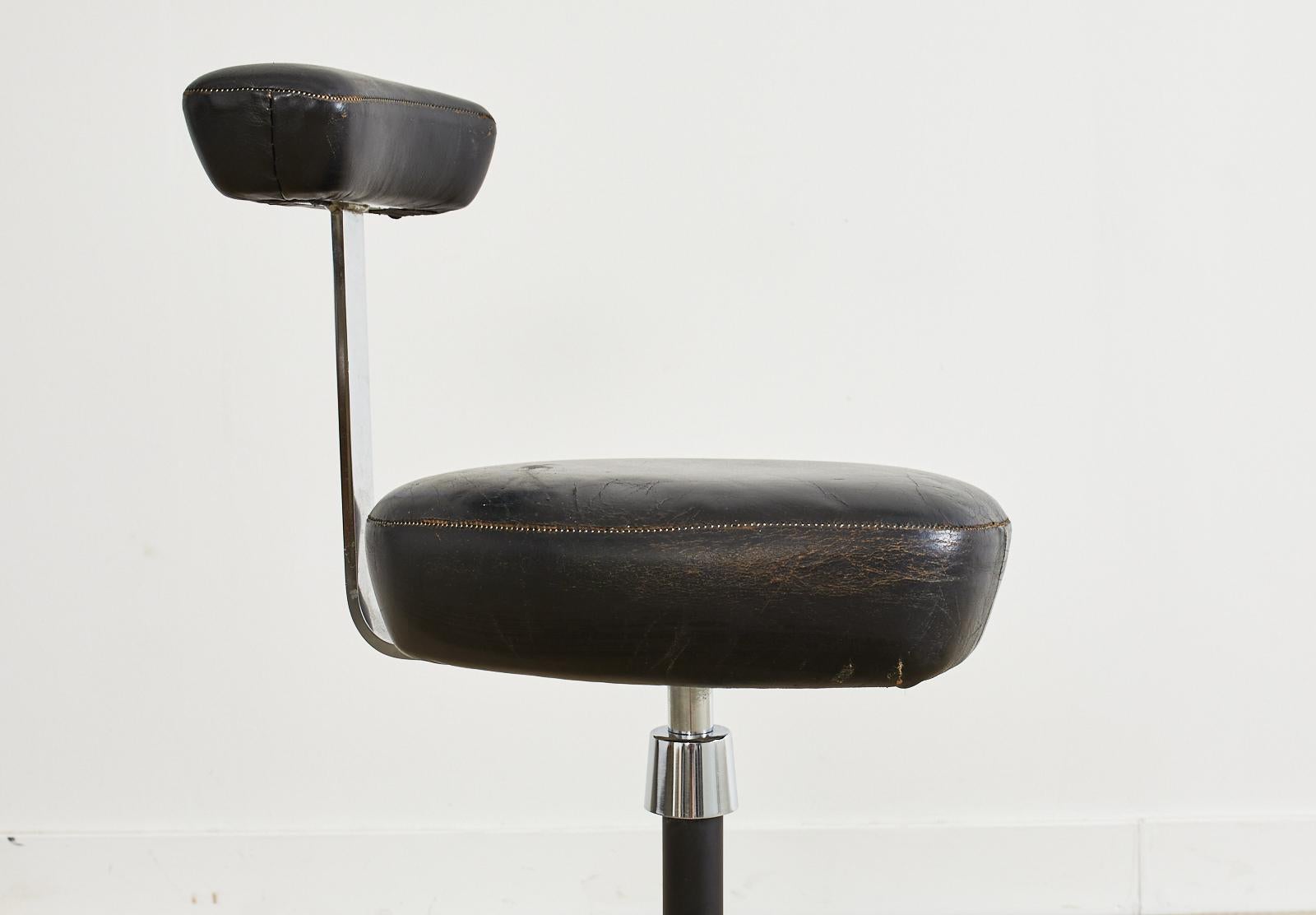 MCM Leather Barch Chair von George Nelson für Herman Miller (amerikanisch) im Angebot