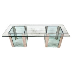 MCM Leon Rosen Pace Cocktail Table Chrome Waterfall