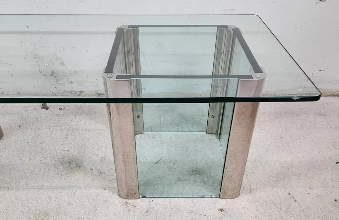 MCM Leon Rosen Cocktail Tables Chrome Waterfall en vente 2