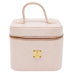MCM Light Pink Leather Vanity Case Bag