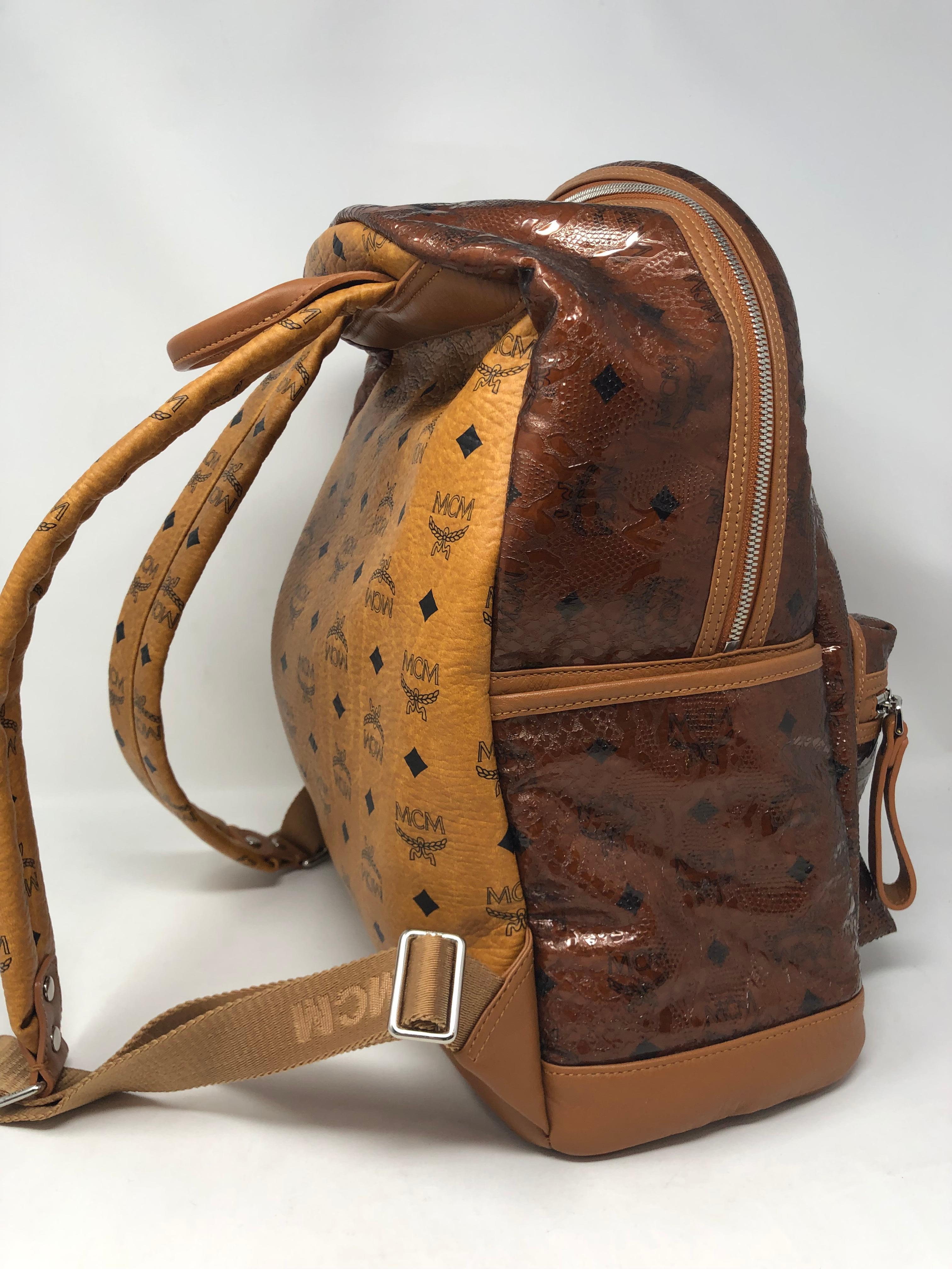 Brown MCM Limited Backpack