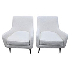 MCM Lounge Chairs Attributed to Charles Ramos, Newly Reupholstered - Pair