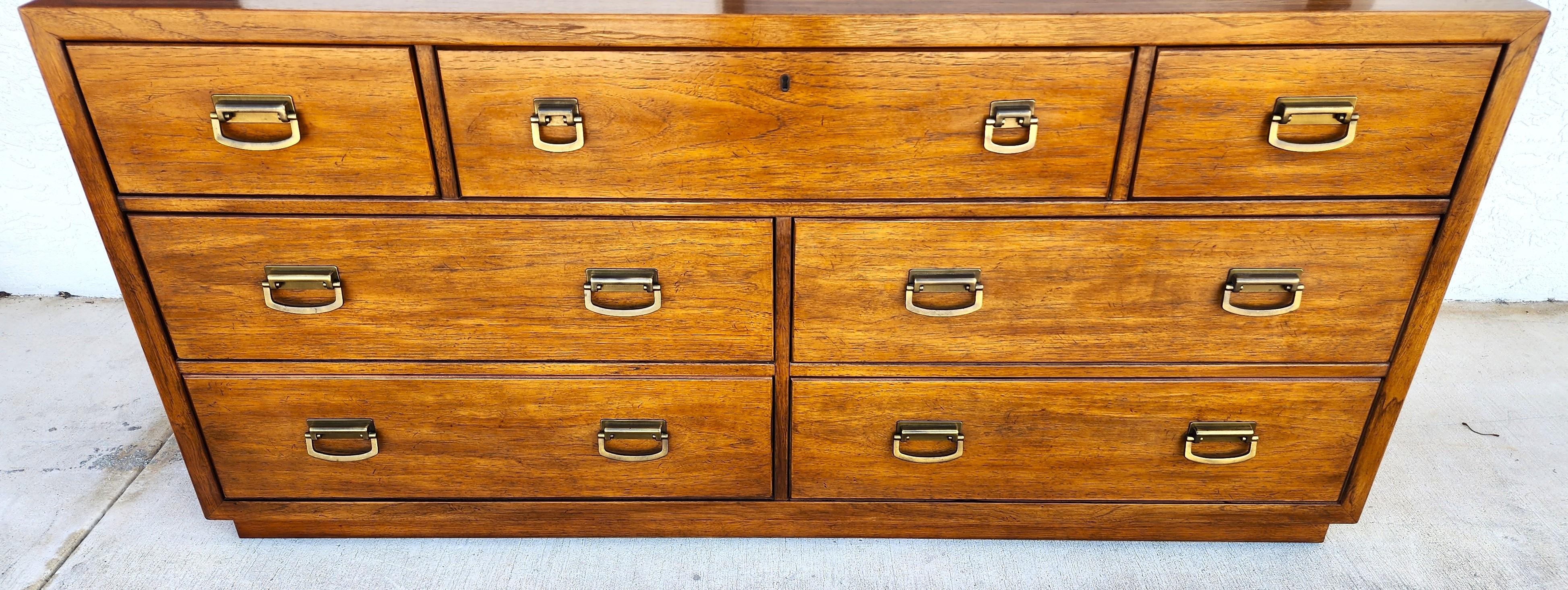 For FULL item description click on CONTINUE READING at the bottom of this page.

Offering One Of Our Recent Palm Beach Estate Fine Furniture Acquisitions Of A
MCM Lowboy Dresser WINDWOOD by Drexel
Drawers are very clean and work smoothly.

We also