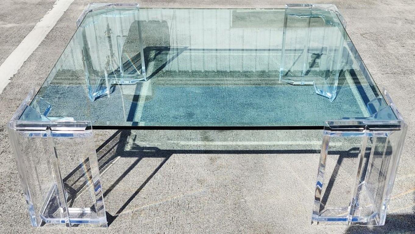 MCM Lucite Cocktail Table 1970s For Sale 3