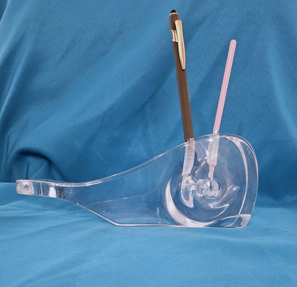 Scultura funzionale di MCM in lucite per scrivania o vanità di Ritts in vendita 2