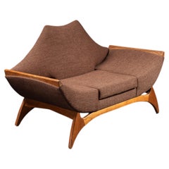 MCM Luigi Tiengo Gondola Sofa in Brown