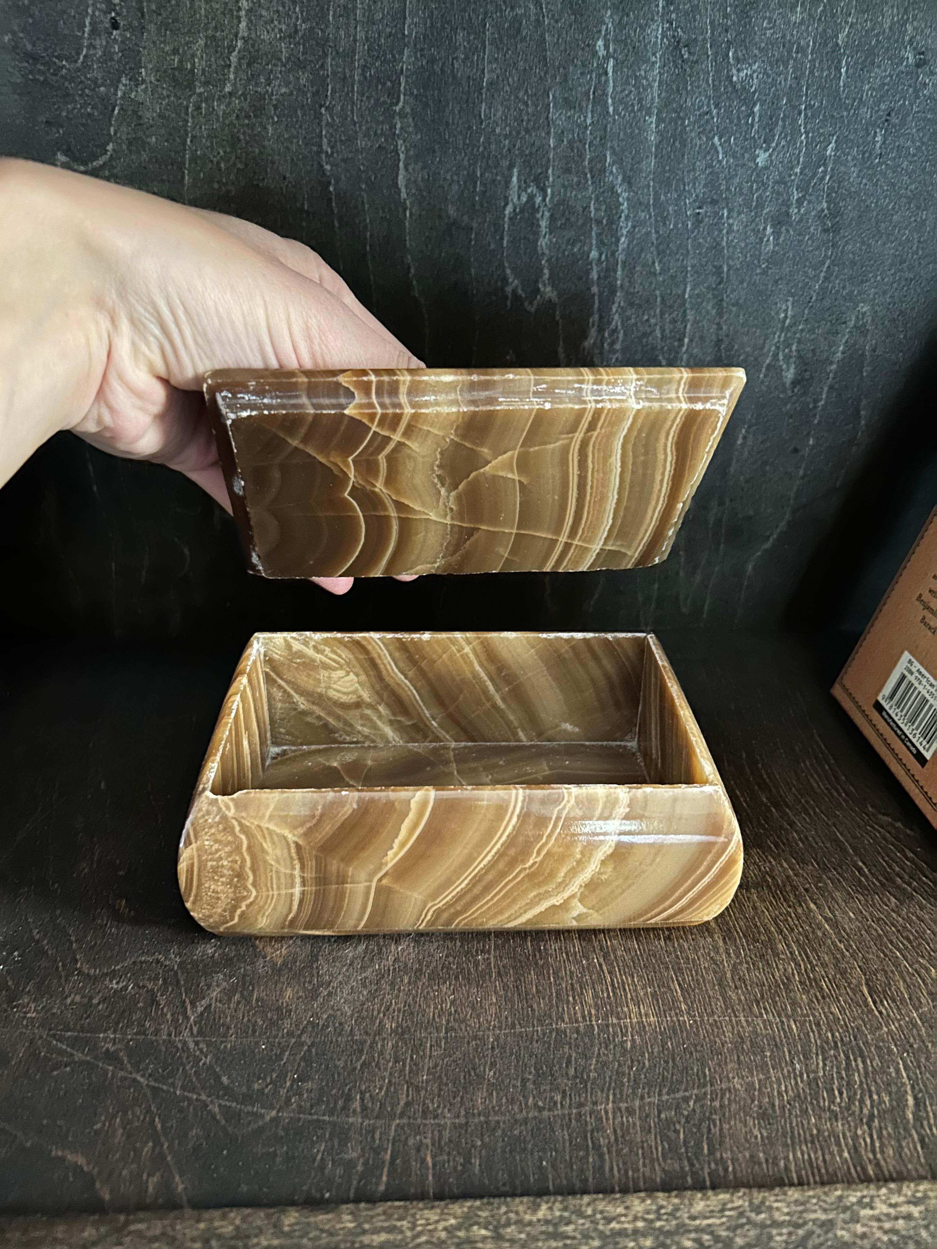 MCM Marble Jewelry Box with Lid For Sale 3