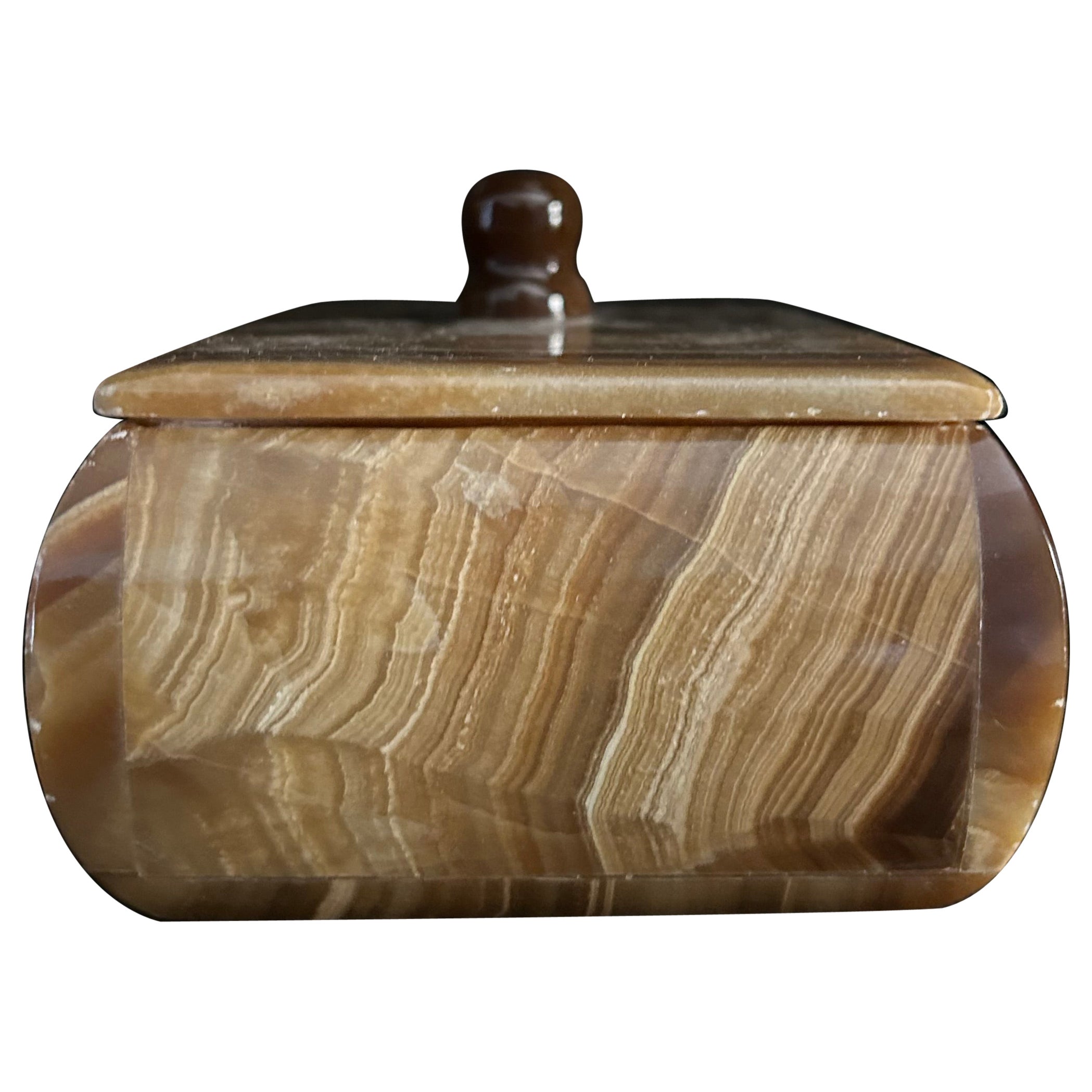 MCM Marble Jewelry Box with Lid