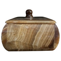 MCM Marble Jewelry Box with Lid