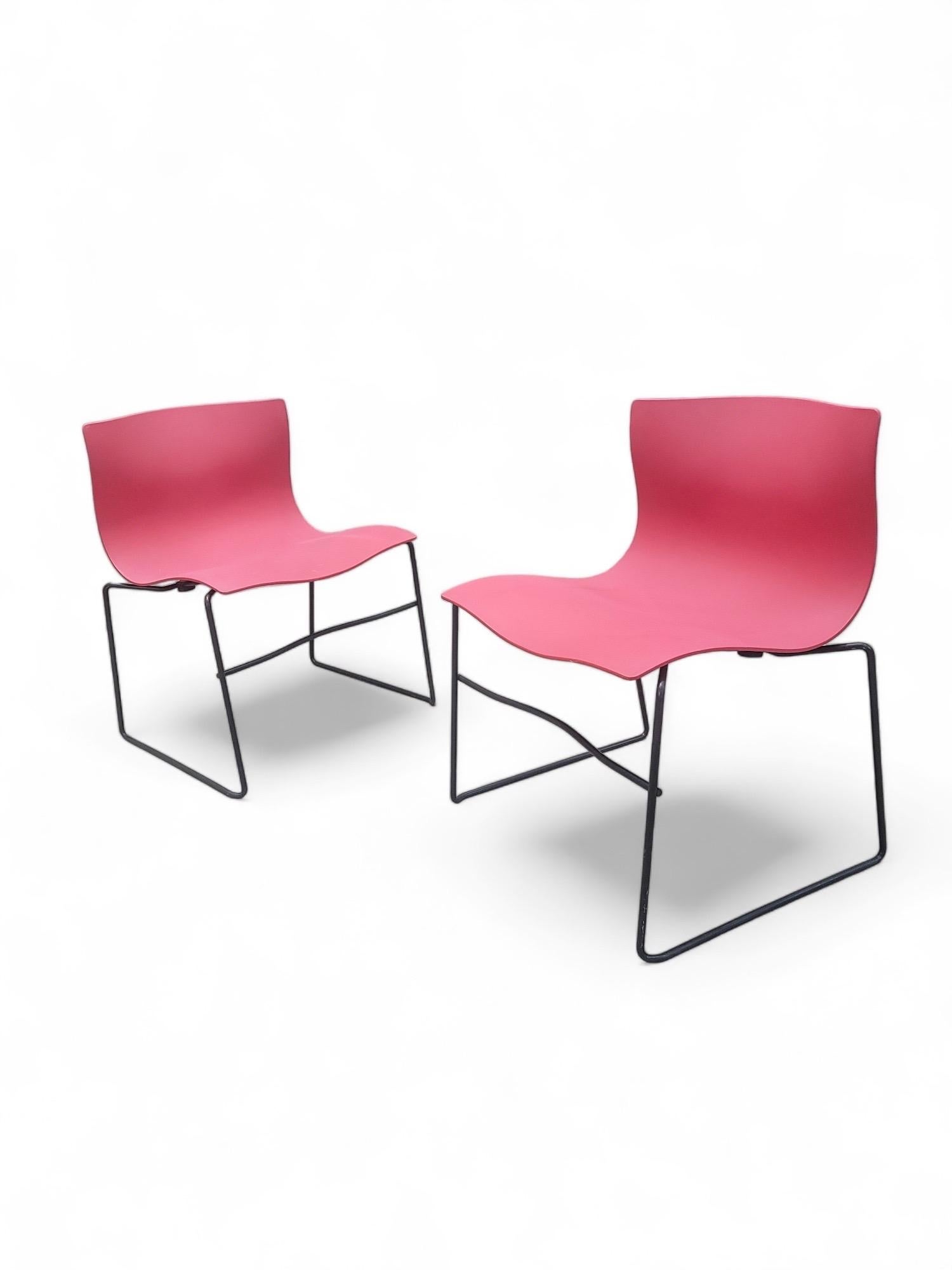 MCM Massimo & Lella Vignelli für Knoll Internat Handtaschentuchstühle - 4er-Set (amerikanisch) im Angebot