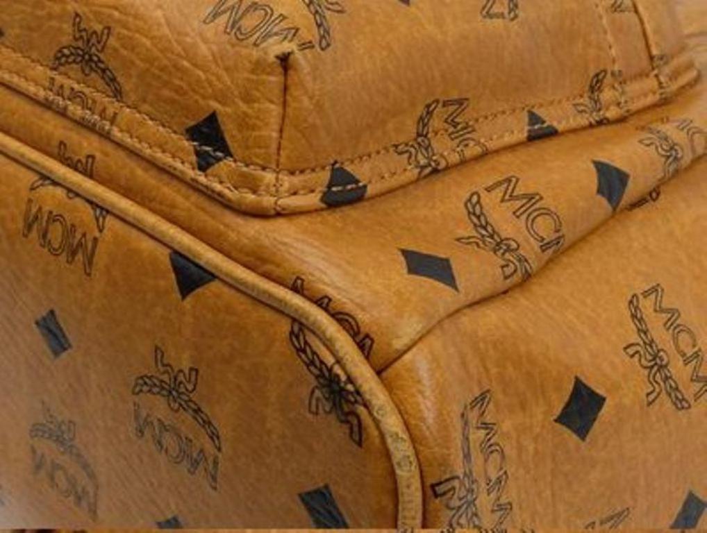MCM Mc Mini-219718 Brown Leather Backpack 4