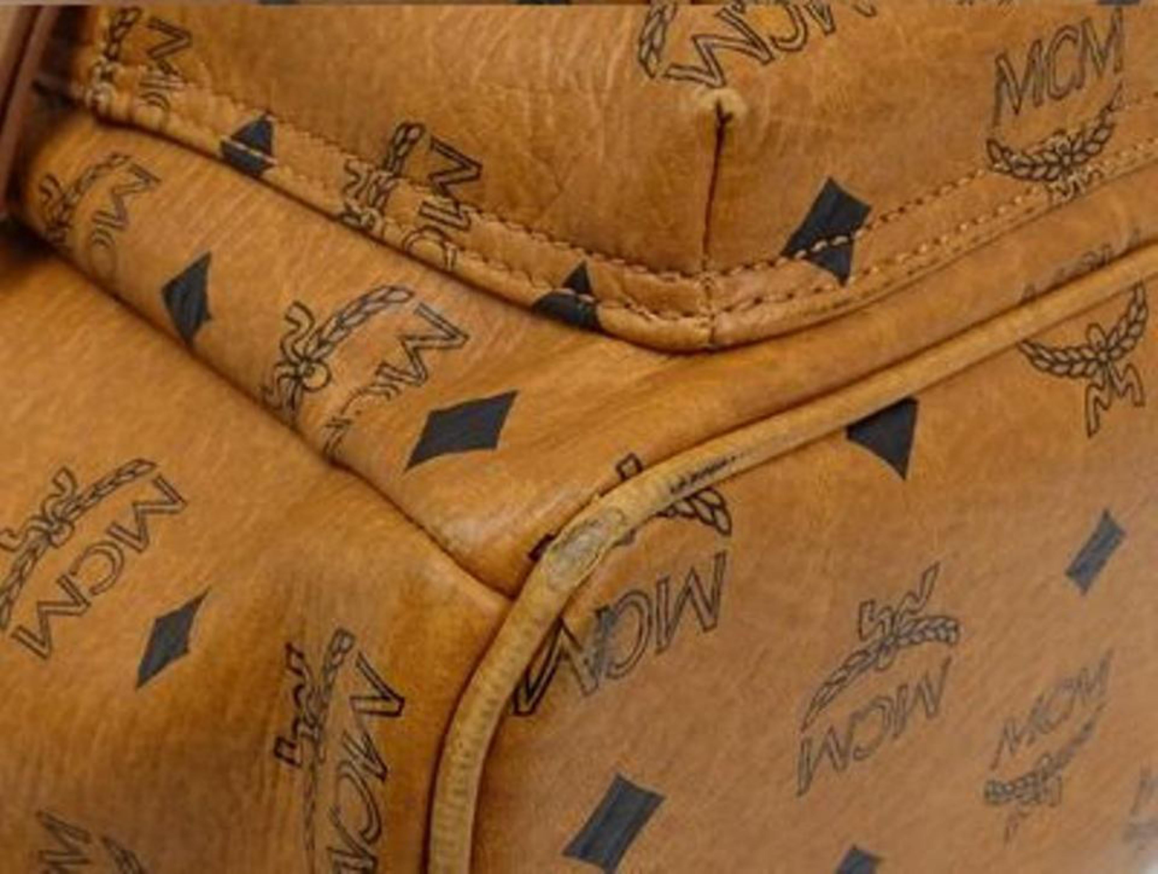 MCM Mc Mini-219718 Brown Leather Backpack 8