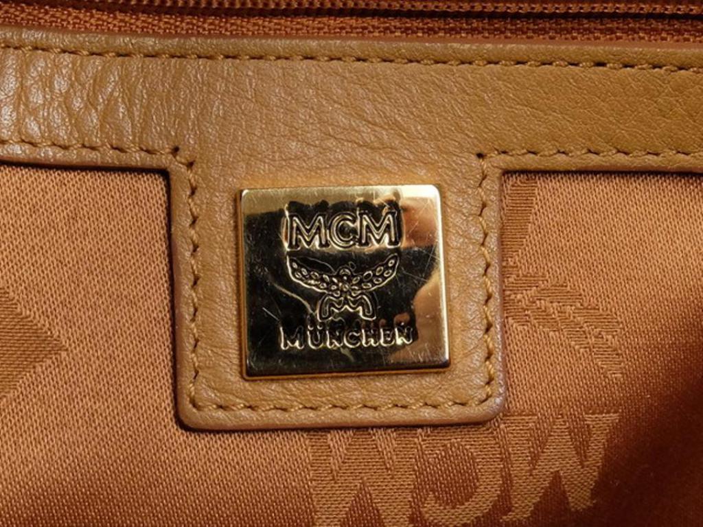 MCM Mc Mini-219718 Brown Leather Backpack 1