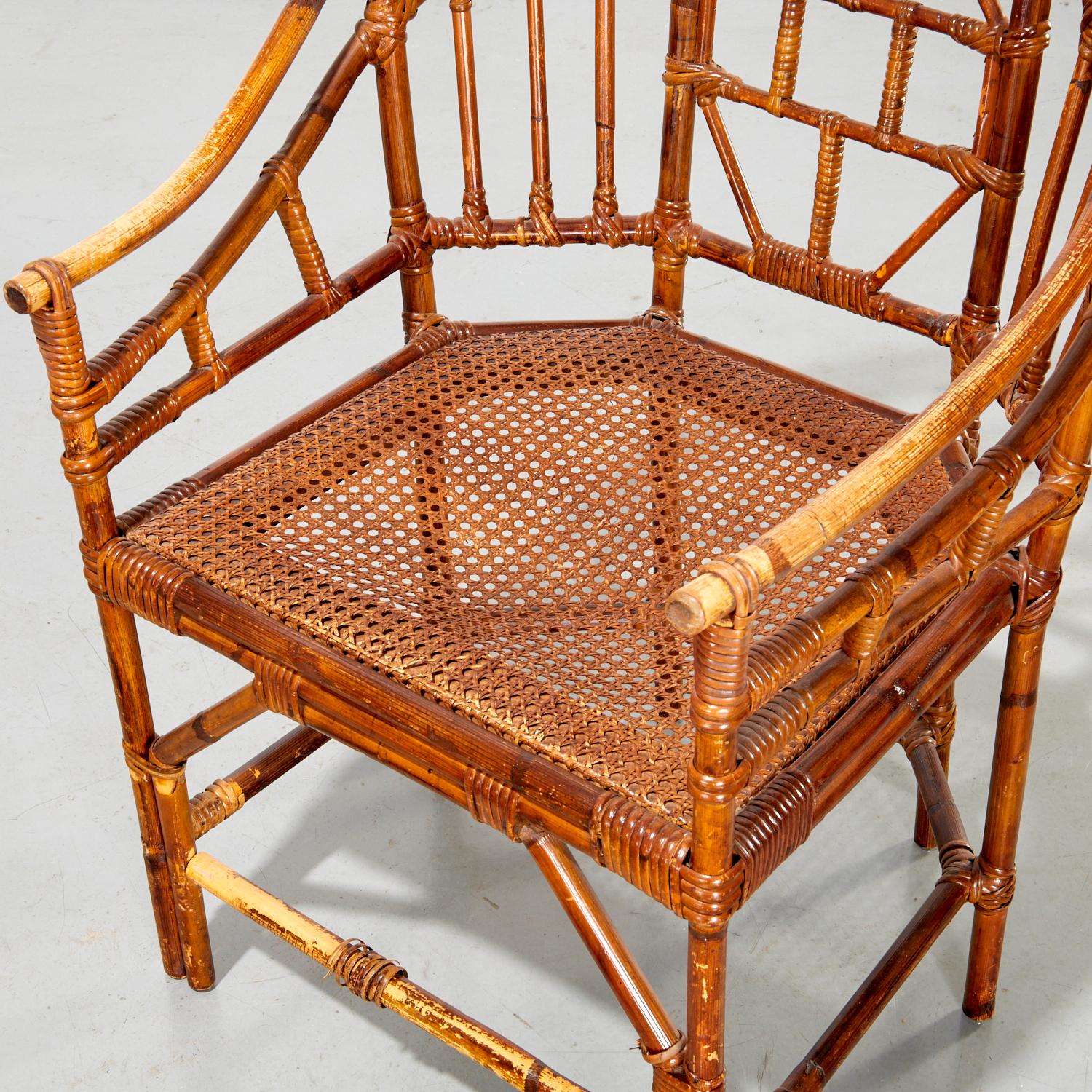 Américain Ensemble de salon en bambou Brighton Pavilion de MCM, Billy Baldwin Provenance en vente