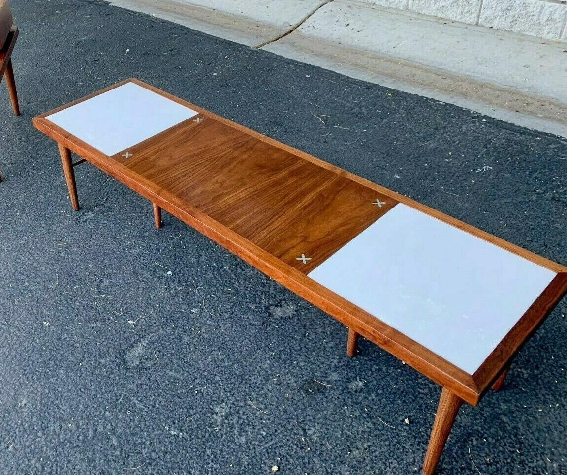 Walnut MCM Mid Century Modern Merton Gershun American of Martinsville Coffee Table