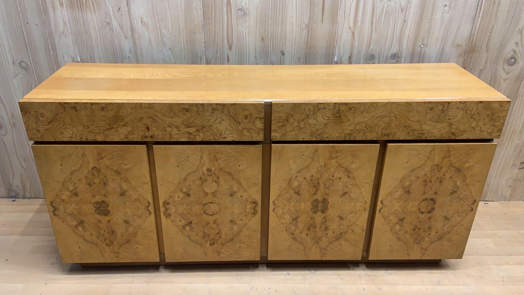 MCM Milo Baughman for Lane Furniture Burl-Wood Sideboard / Credenza 5