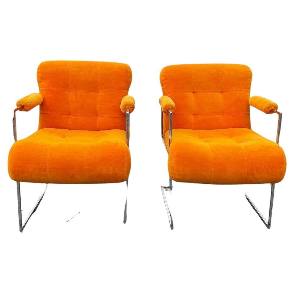 MCM Milo Baughman Lounge Chairs For Sale