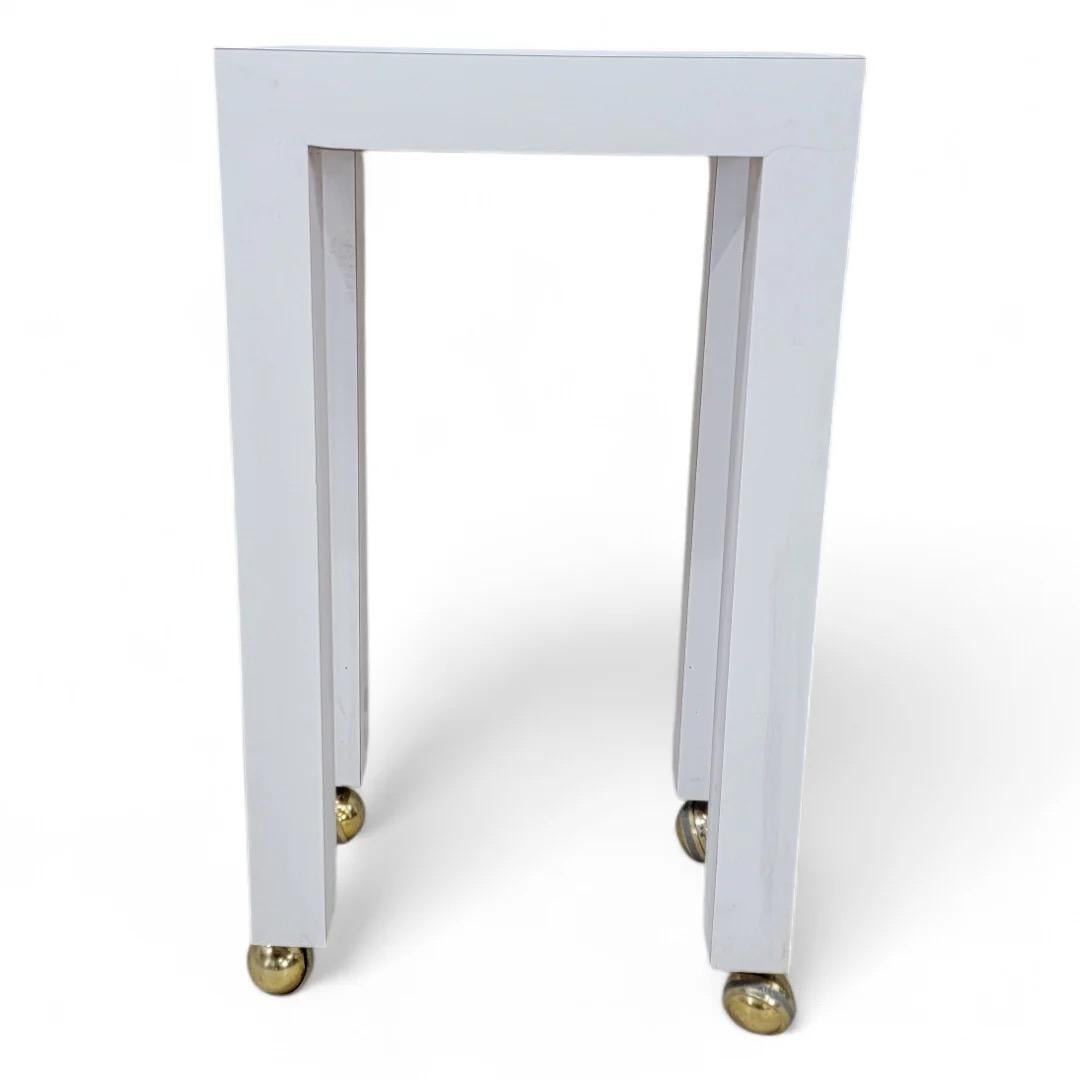 Inconnu Table de salle à manger Parsons en stratifié de style MCM Milo Baughman avec table de bar - lot de 2 en vente