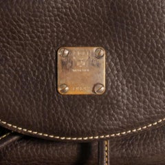 MCM Mini 869882 Black Leather Backpack