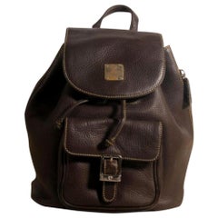 MCM Mini 869882 Black Leather Backpack