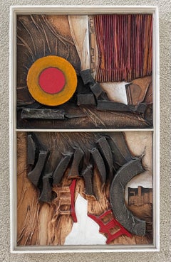 MCM Mixed Media Three-Dimensional Abstract by Angela Kosta Driessen