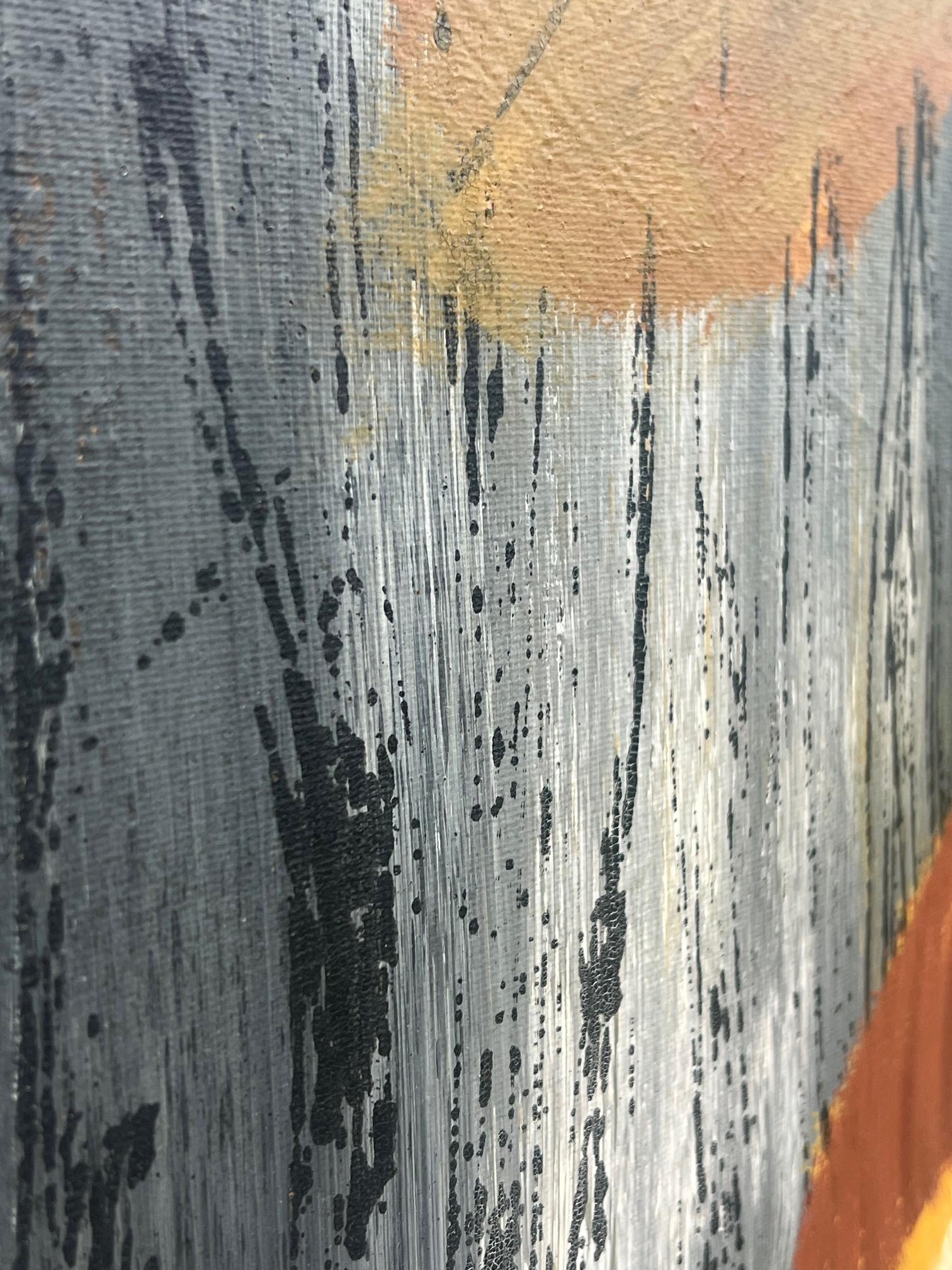 MCM Modern Painting LEE REYNOLDS Vanguard Studios MAGIC MUSHROOM FOREST 1960's For Sale 1