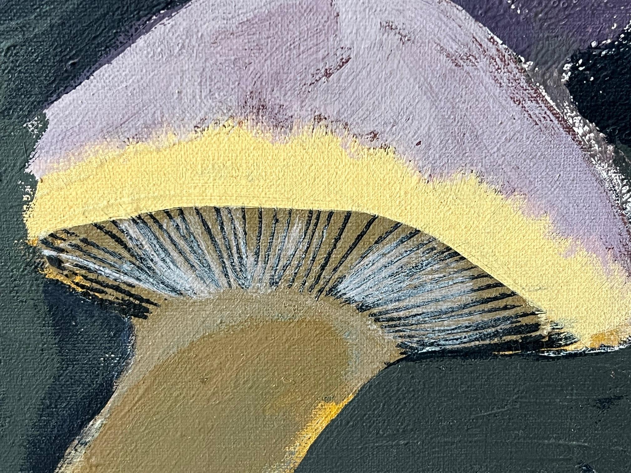 MCM Modern Painting LEE REYNOLDS Vanguard Studios MAGIC MUSHROOM FOREST 1960's 2