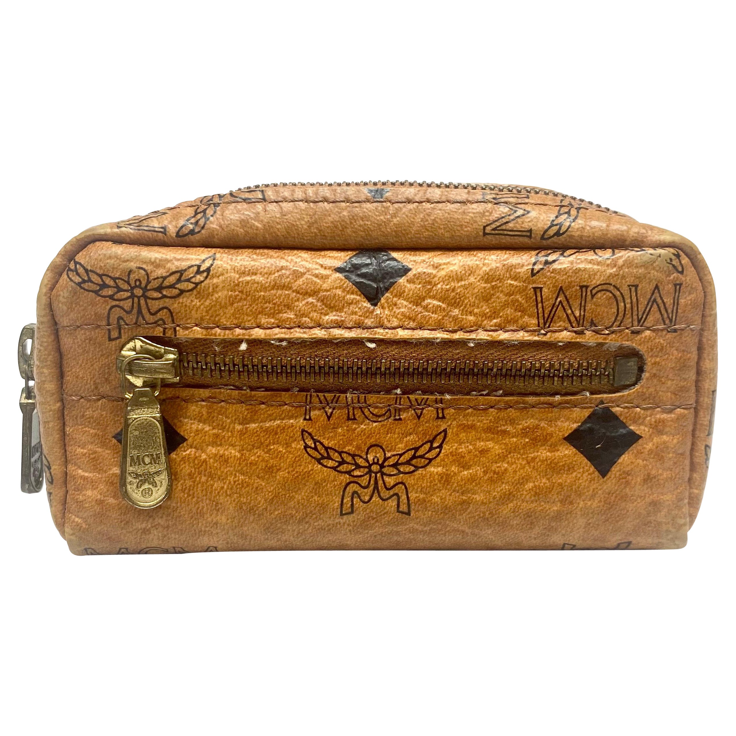 Llavero monedero MCM Monogram Tan