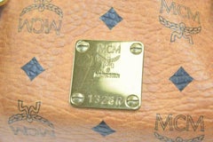 MCM Monogram Visetos Boston Duffle 870265 Brown Coated Canvas Weekend/Travel Bag