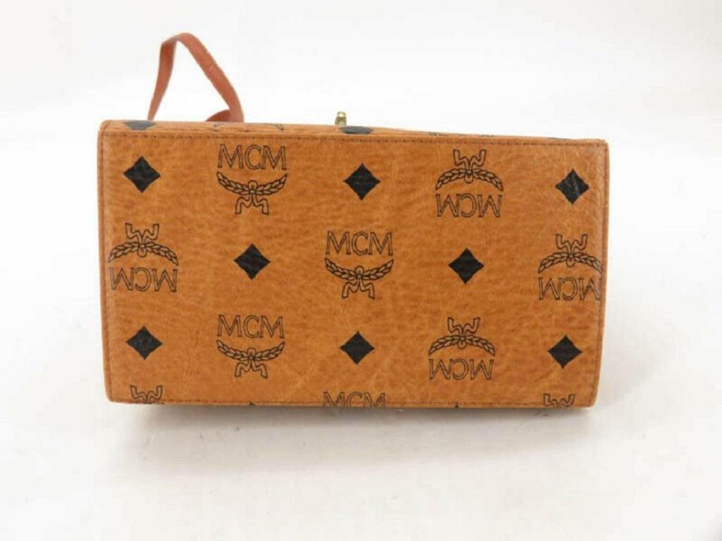 MCM Monogram Visetos Kelly 2way 870640 Brown Coated Canvas Shoulder Bag 3