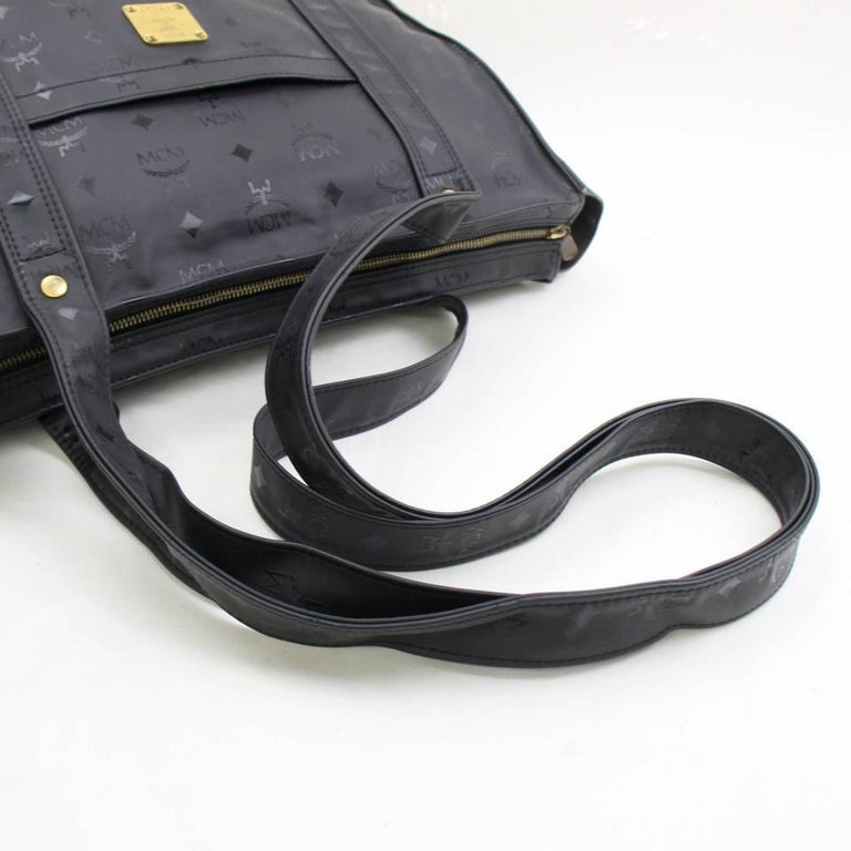 NEW HANDBAG MCM AREN SMALL CANVAS SHOULDER BAG VISETOS MMRAAKC02CO001 BAGS  Black Leather ref.501031 - Joli Closet