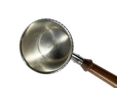 MCM Napier Silver Plate and Turned  Wood Double Sided Spirit Measure / Jigger