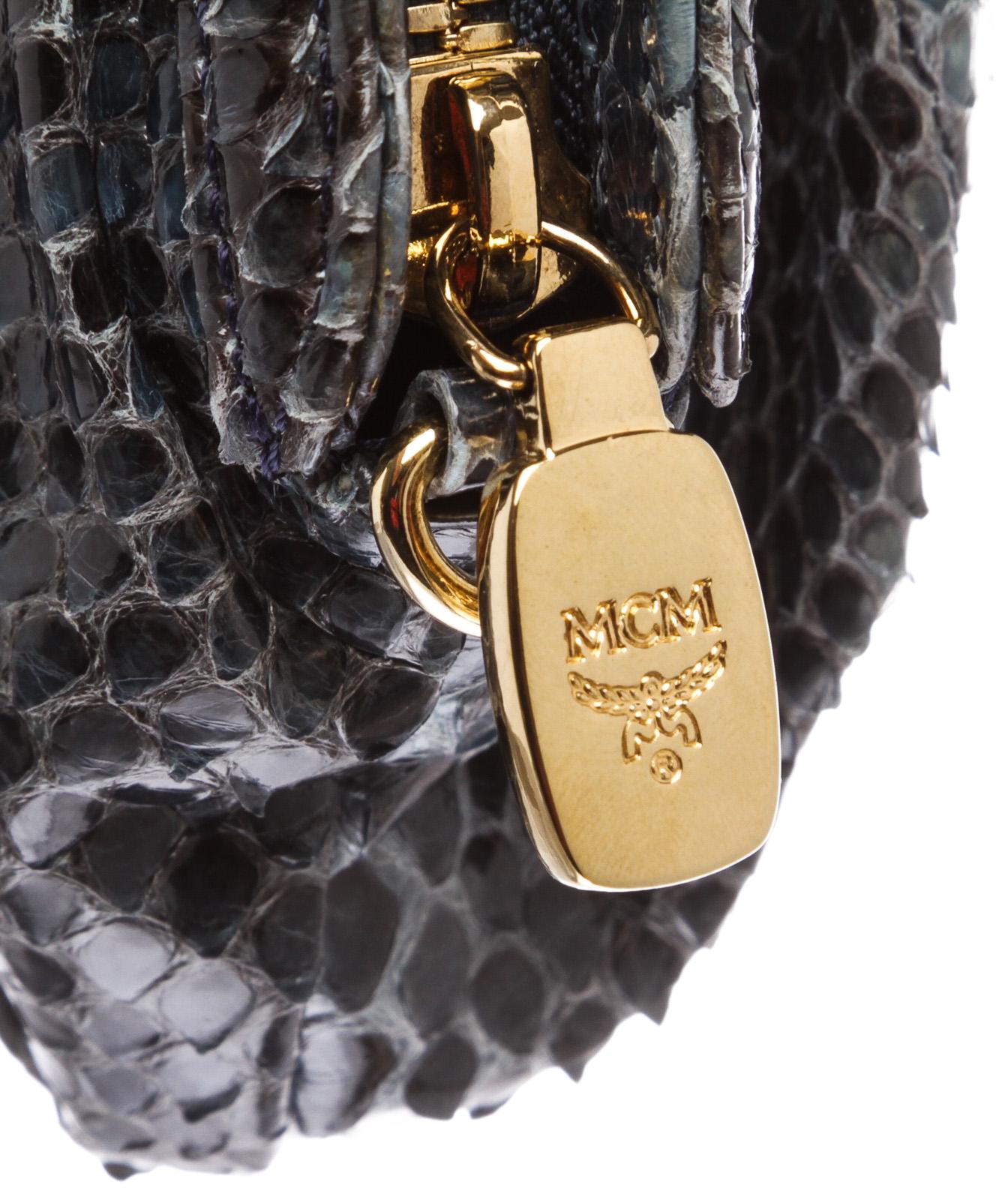 navy snakeskin clutch bag