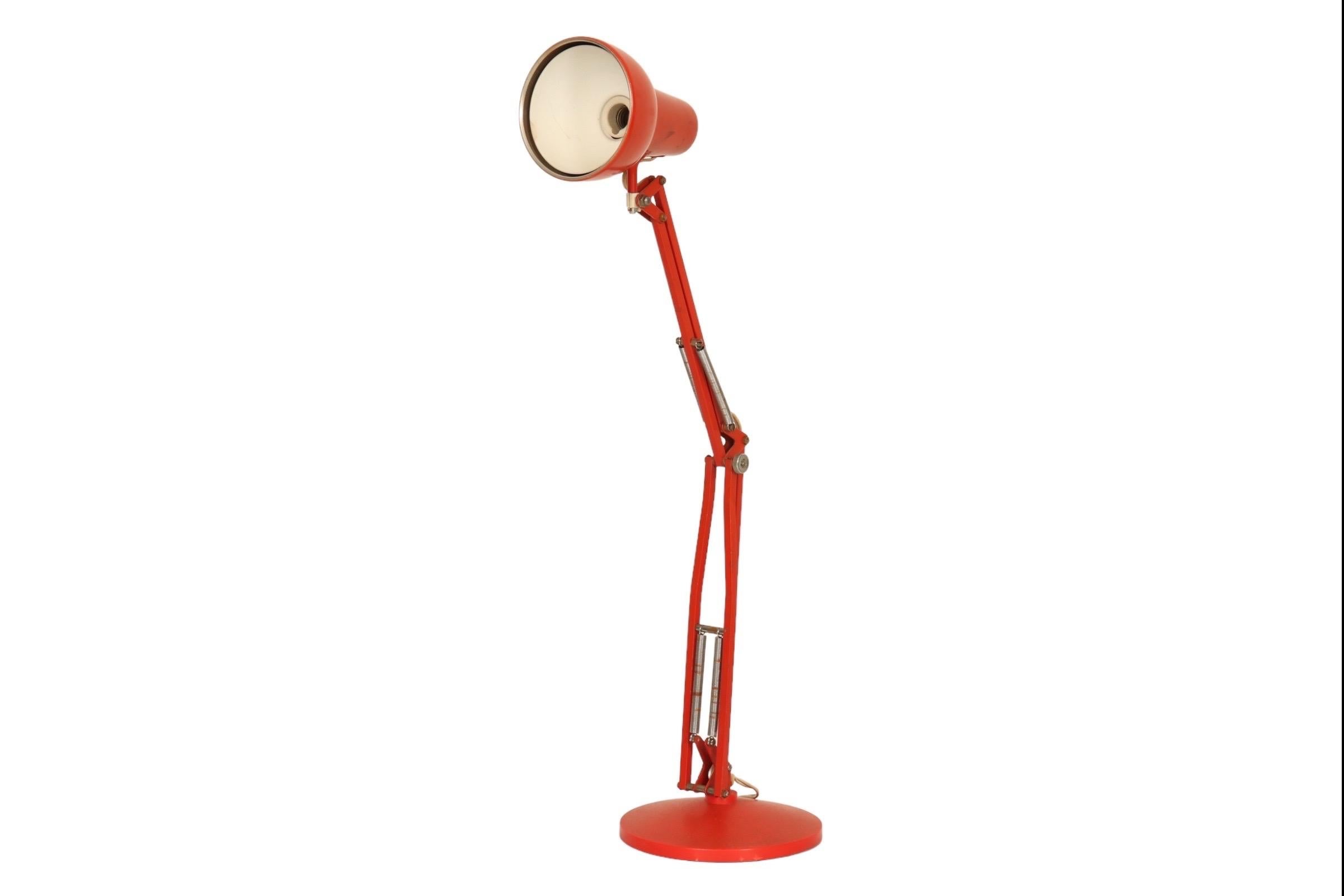 red desk lamps