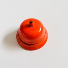 MCM Orange Enameled Desk Bell