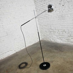 MCM Orbital Chrome Ball Adjustable Floor Lamp Attributed to Robert Sonneman