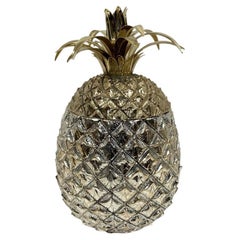 MCM Over-sized Mauro Manetti Vintage Goldtone Pineapple Form Ice Bucket
