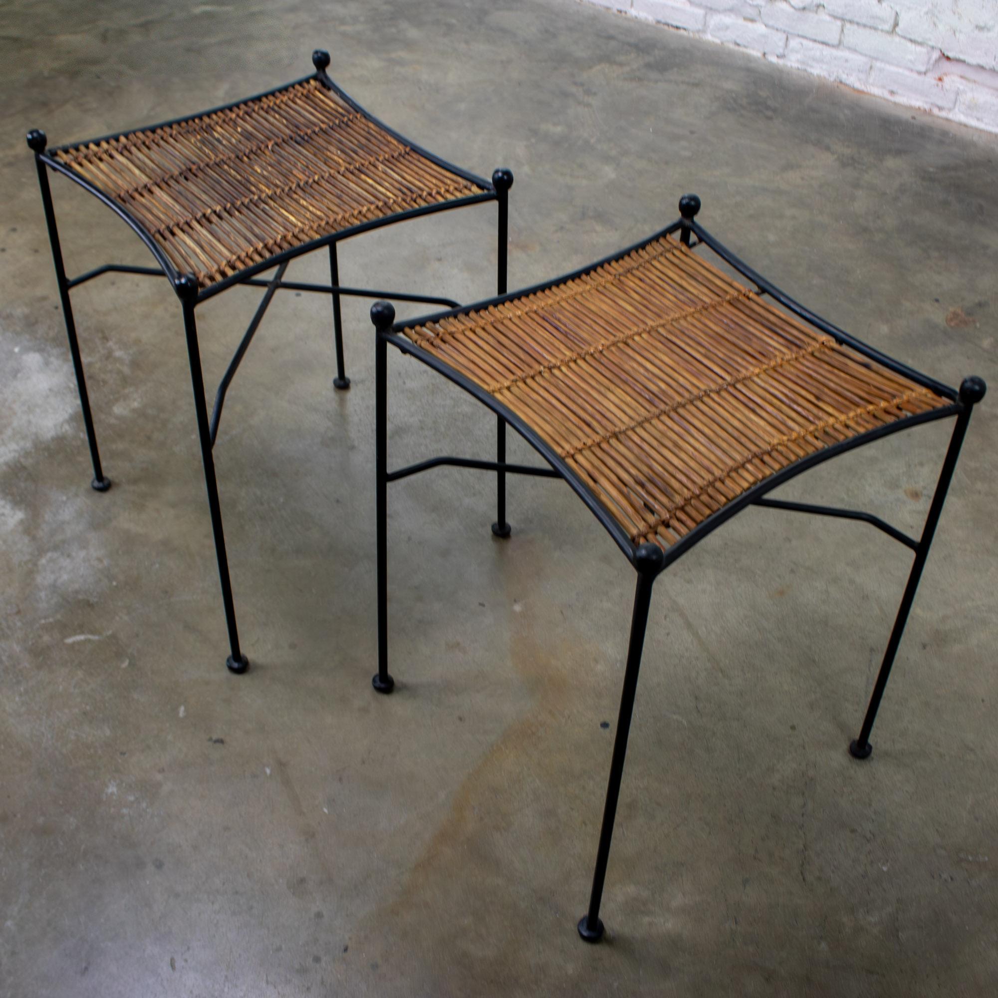 MCM Pair End Tables Attr. Pipsan Saarinen Swansen for Ficks Reed Sol-Air Line For Sale 3
