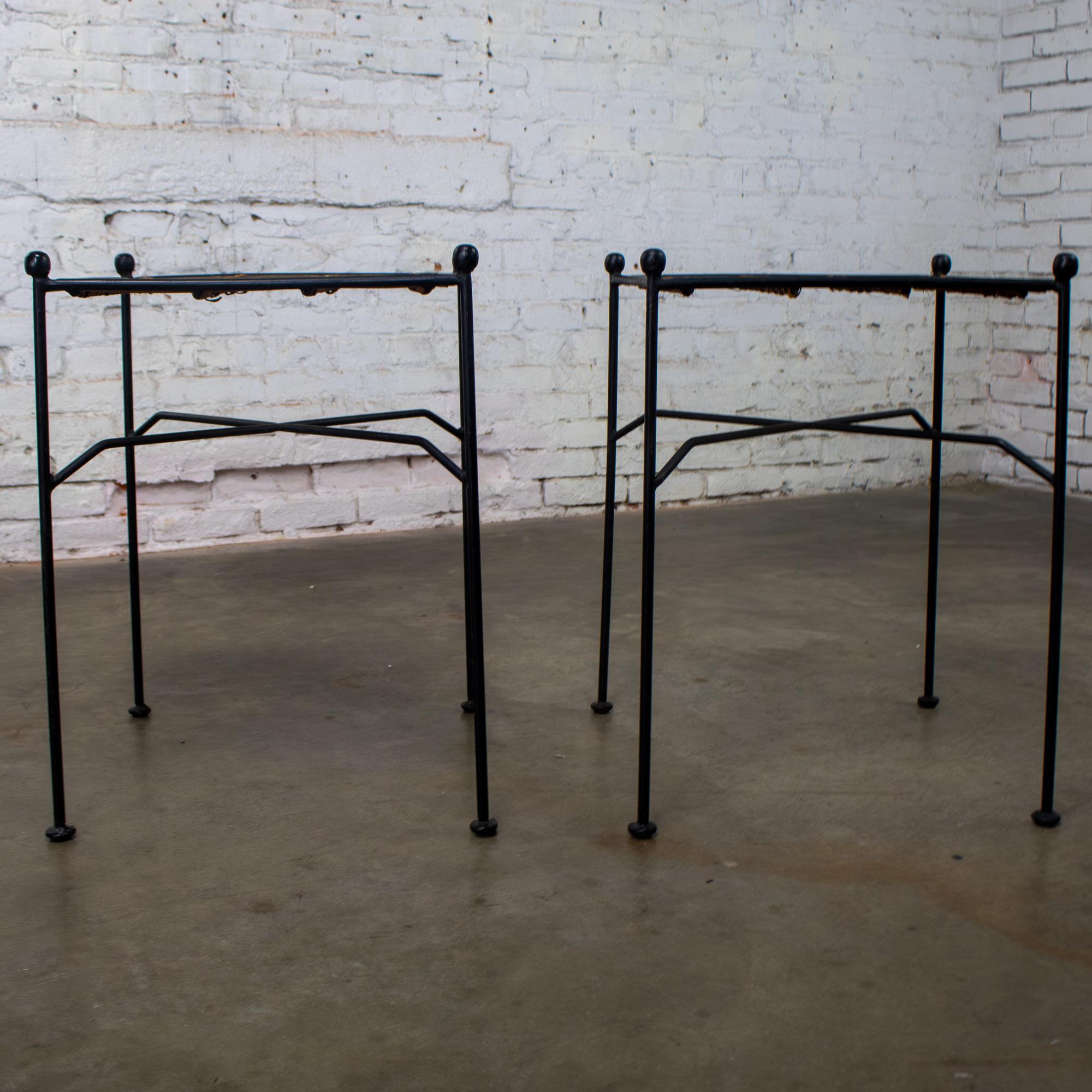 MCM Pair End Tables Attr. Pipsan Saarinen Swansen for Ficks Reed Sol-Air Line For Sale 5