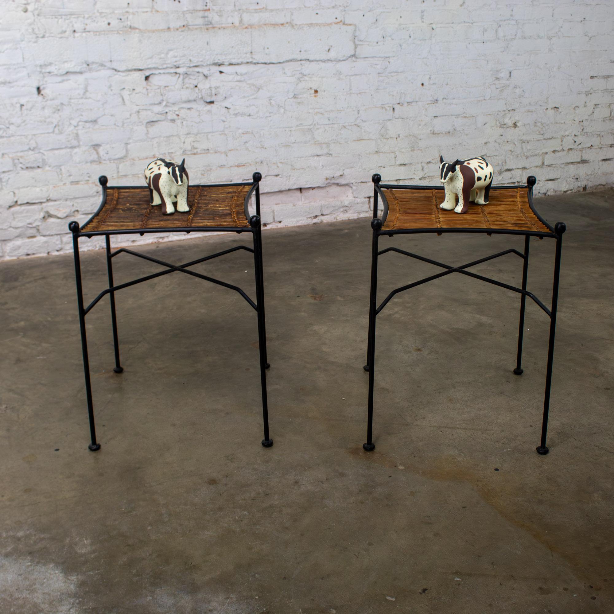 MCM Pair End Tables Attr. Pipsan Saarinen Swansen for Ficks Reed Sol-Air Line For Sale 10
