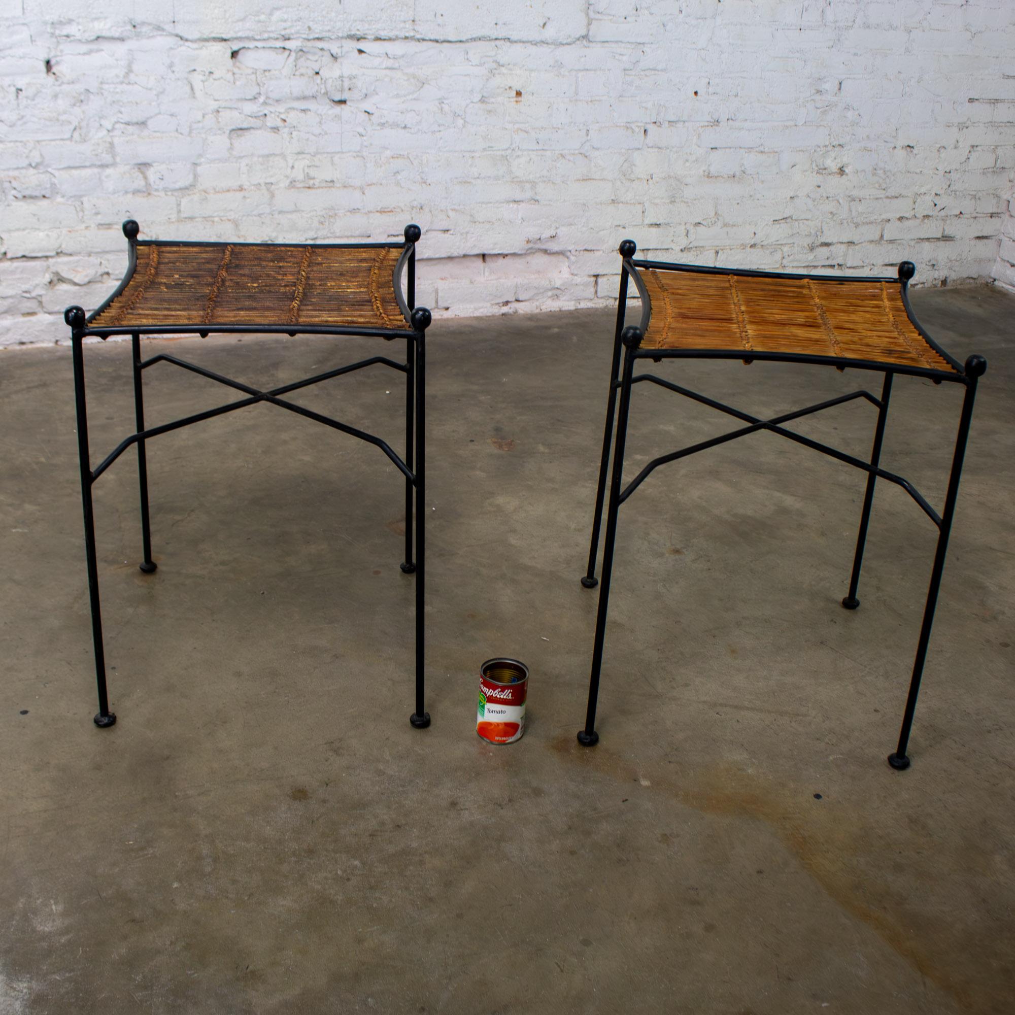 MCM Pair End Tables Attr. Pipsan Saarinen Swansen for Ficks Reed Sol-Air Line For Sale 11