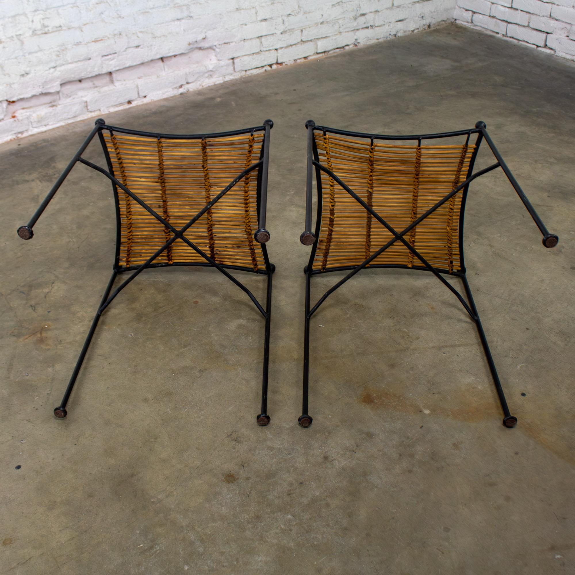 MCM Pair End Tables Attr. Pipsan Saarinen Swansen for Ficks Reed Sol-Air Line For Sale 1