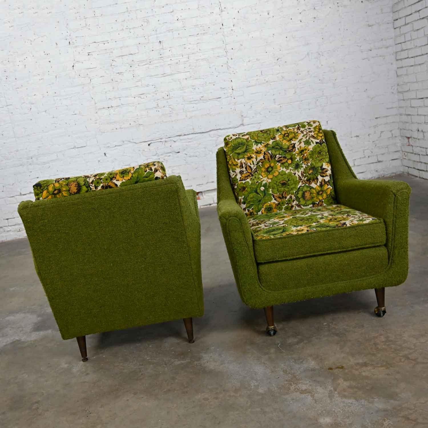 green mcm chair