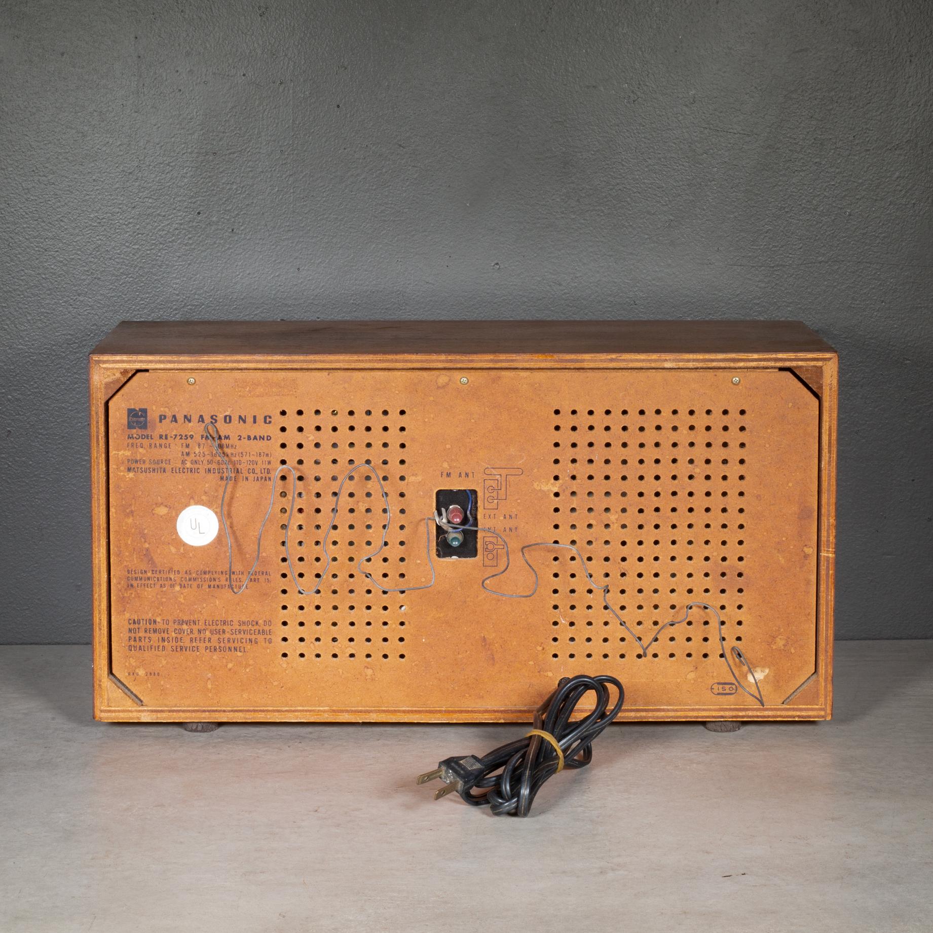 MCM Panasonic Am Fm Radio c.1968 For Sale 1
