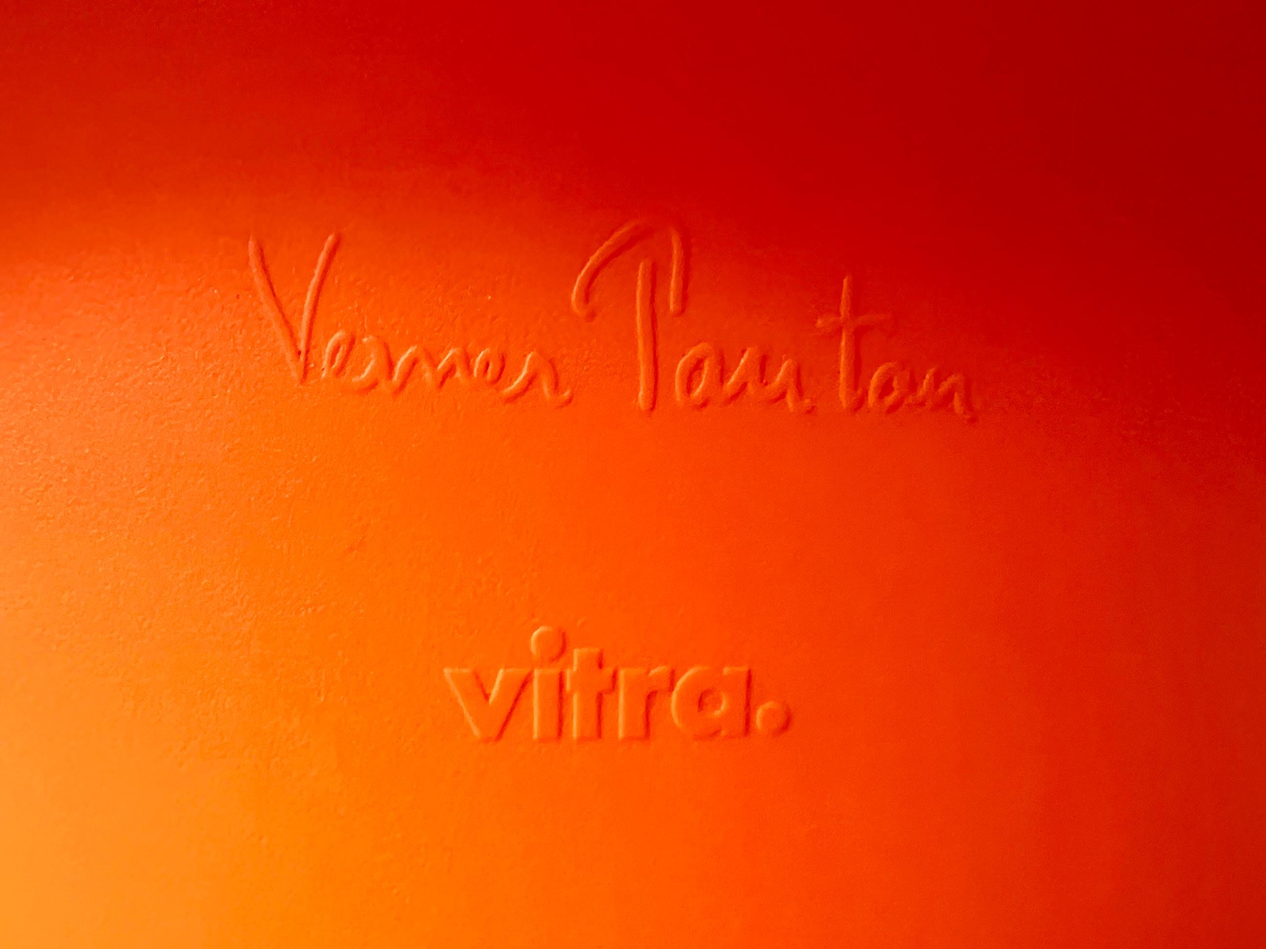 Paire de chaises pour enfants MCM Panton Junior de Verner Panton Vitra, Turquoise + Orange en vente 4