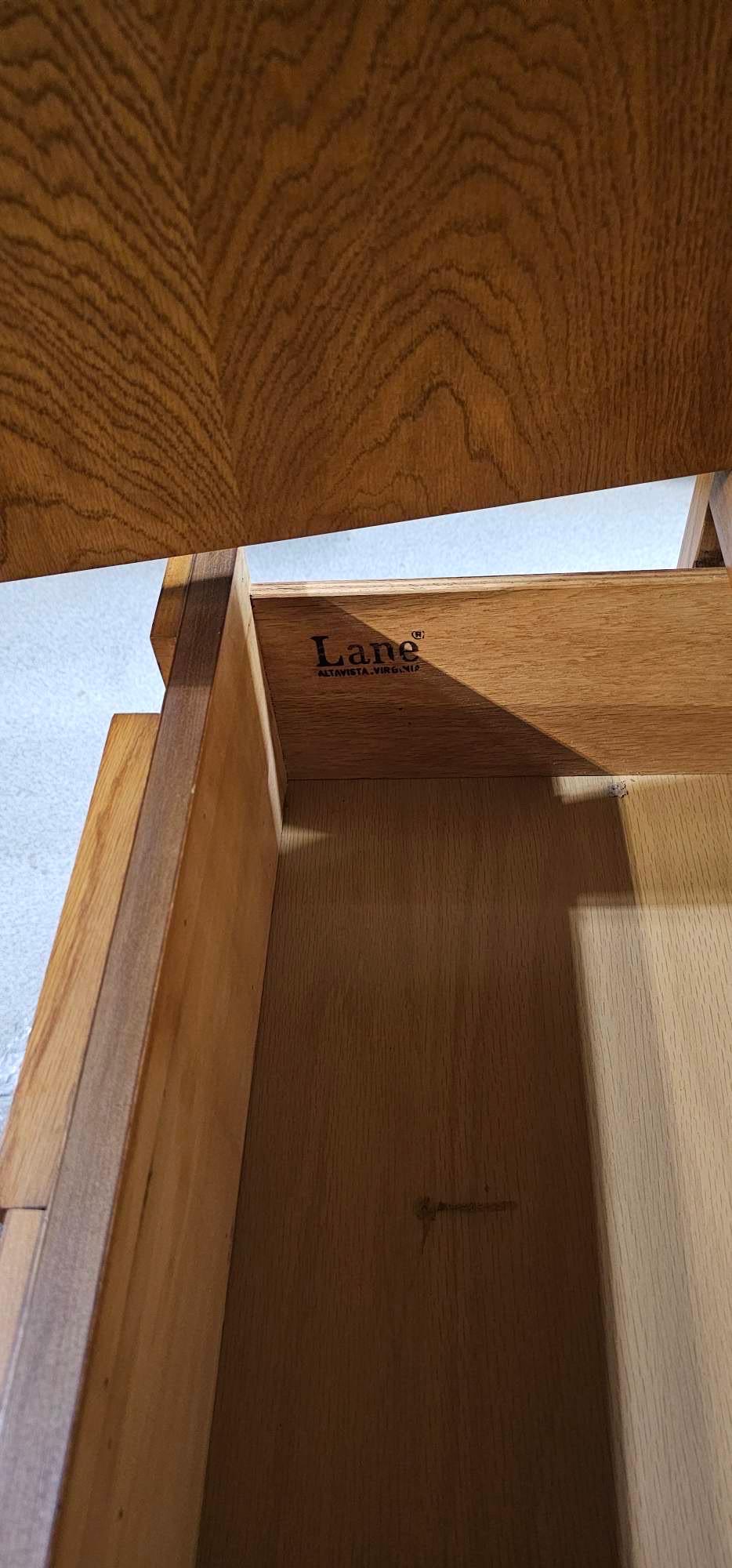 American MCM Paul Evans Style Brutalist Armoire Set by Lane Furniture Co - Pair