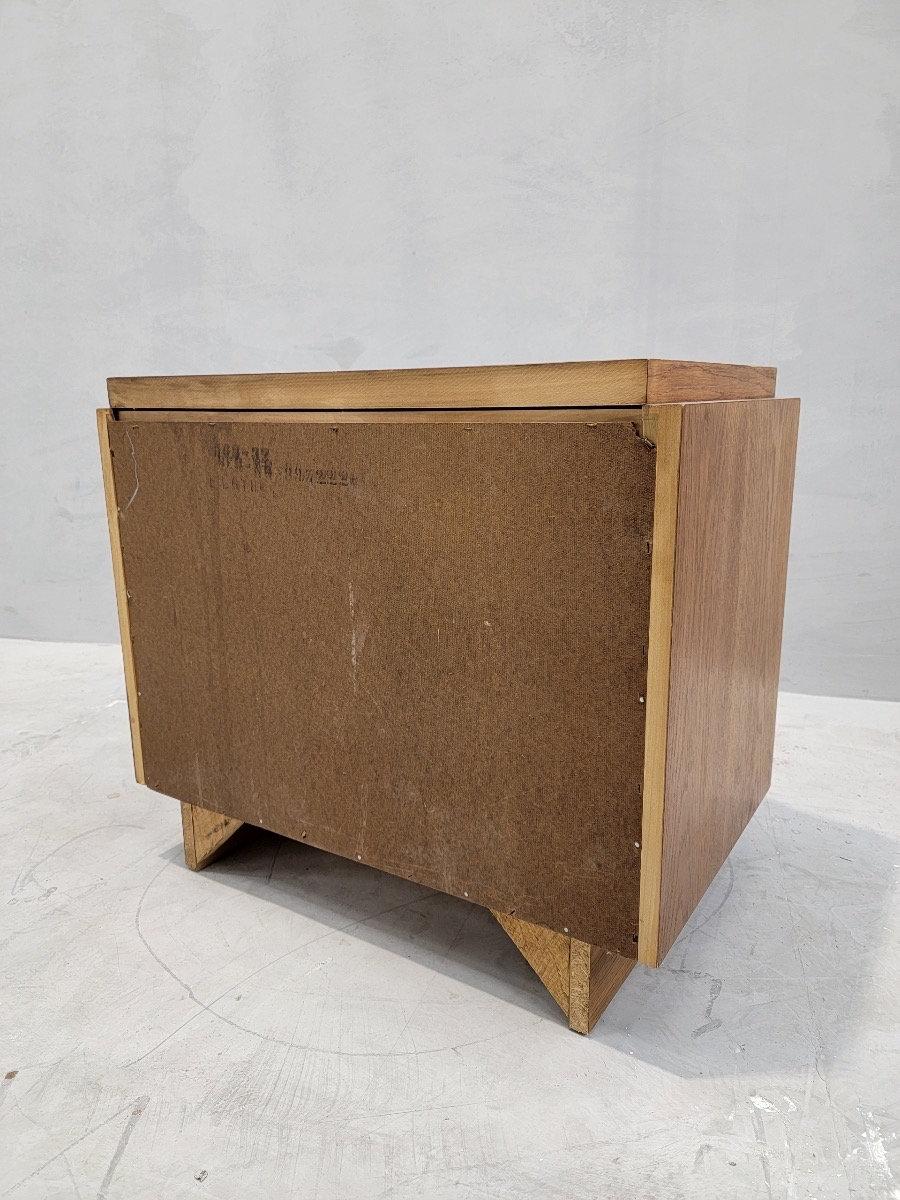 American MCM Paul Evans Style Brutalist Nightstand Styled After Lane Furniture Co.